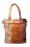 A Mildred brown and tan leather tote bag by Bed Stu.