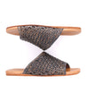 A pair of Minerva sandals by Bed Stu with a woven pattern.