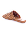 A women's Minerva sandal with a woven pattern by Bed Stu.