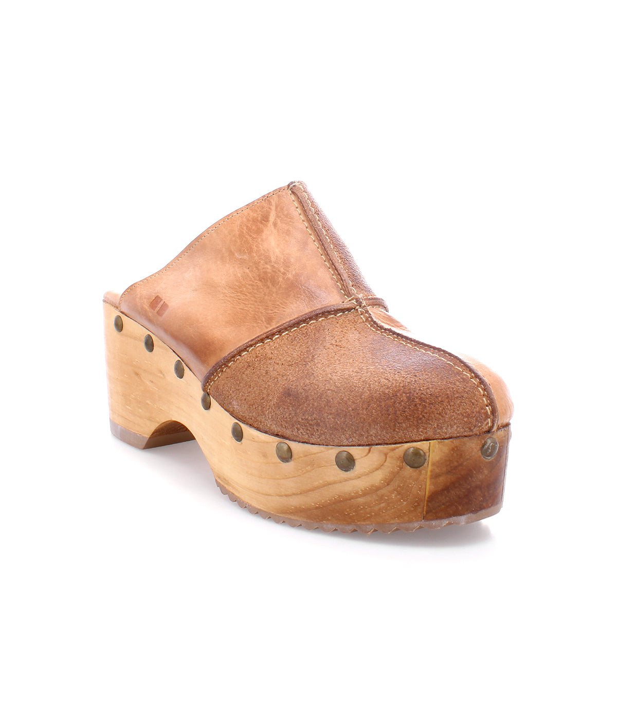 A sustainable women's Bed Stu Mista wood clog.