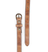 A Bed Stu Monae tan leather belt on a white background.