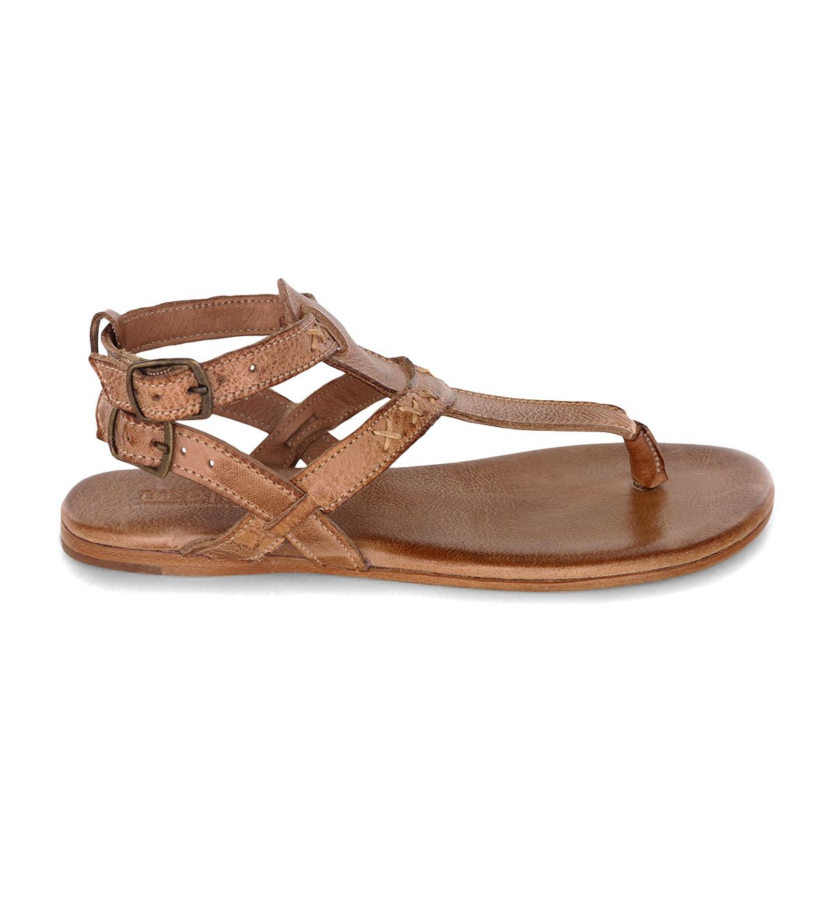 A women's Moon sandal with straps and buckles by Bed Stu.