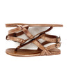 A pair of Bed Stu Moon sandals with straps and buckles.
