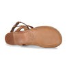 A pair of Moon women's sandals in tan leather from Bed Stu.