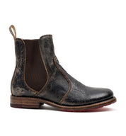 The Nandi women's chelsea boot in black leather.