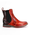 A Bed Stu Nandi pure leather boots in cranberry color.
