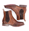 A pair of brown pure leather Nandi chelsea boots by Bed Stu.