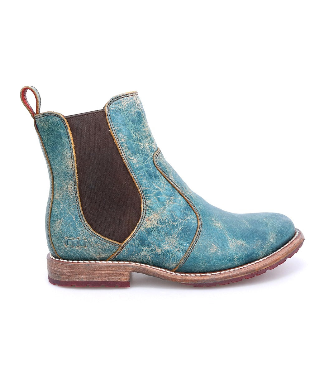 A Nandi teal pure leather chelsea boot by Bed Stu.