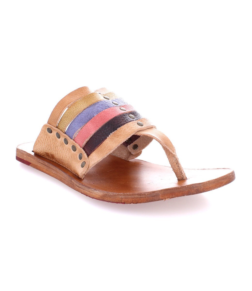 A women's Nemesis sandal with multi-colored straps by Bed Stu.