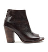 A brown leather ankle boot with a wooden heel called the Bed Stu Onset.