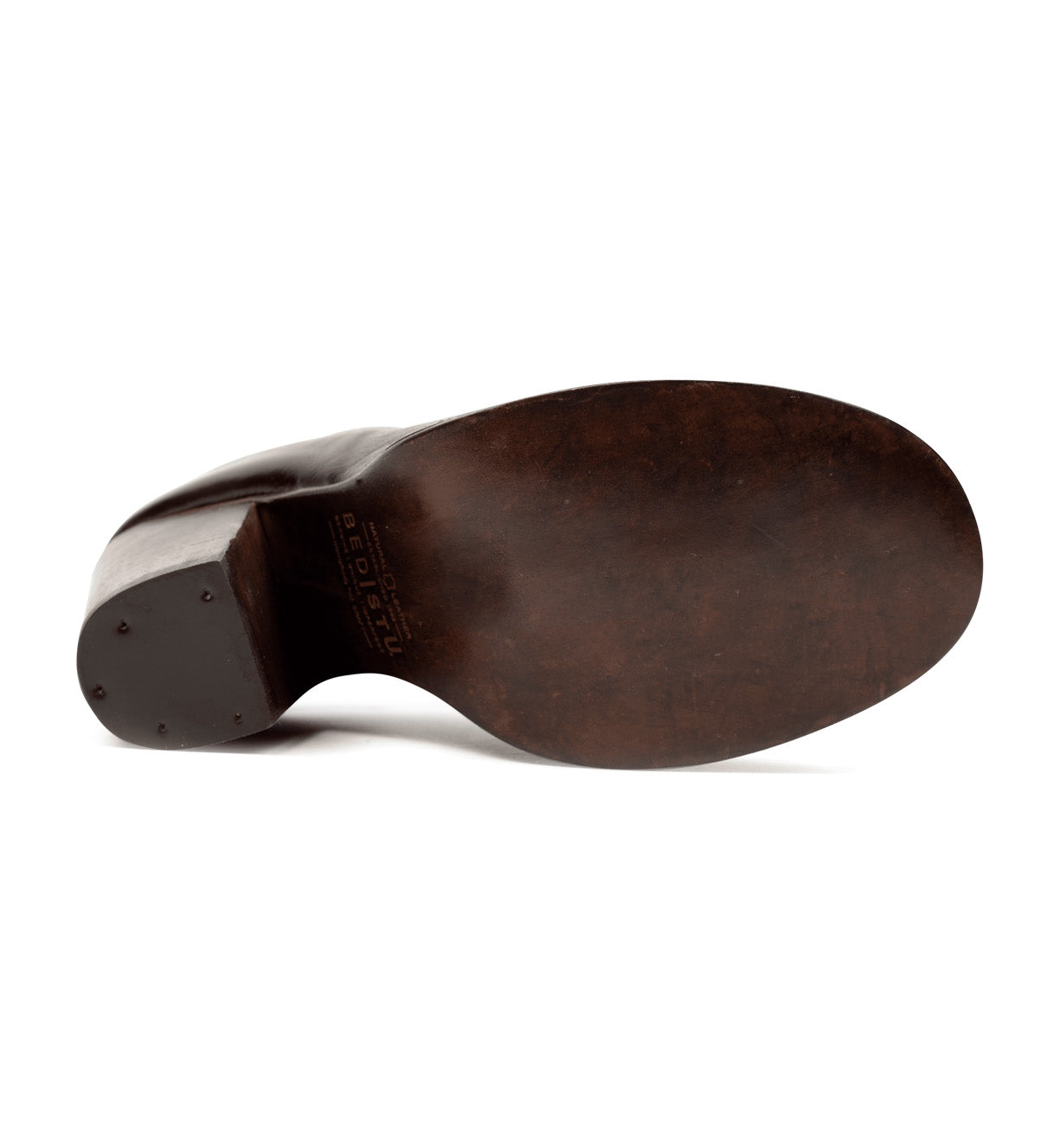 The sole of an Onset shoe by Bed Stu on a white background.