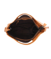 The inside of a Bed Stu Orchid L leather bag.