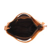 The inside of a Bed Stu Orchid L leather bag.