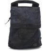 A black Patsy backpack with a handle and a zipper by Bed Stu.