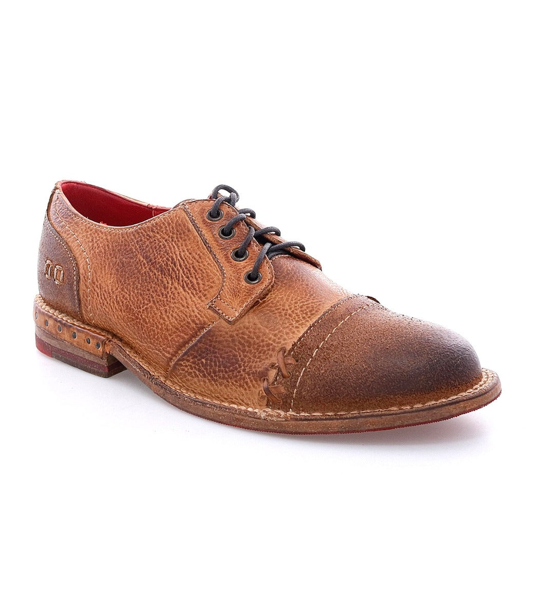 A men's Plio derby shoe by Bed Stu on a white background.