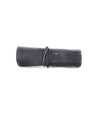 A Prepped by Bed Stu black leather pencil case on a white background.