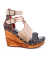 A women's wedge with a wooden platform, called Princess by Bed Stu.