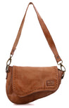A Priscilla leather shoulder bag with a strap by Bed Stu.