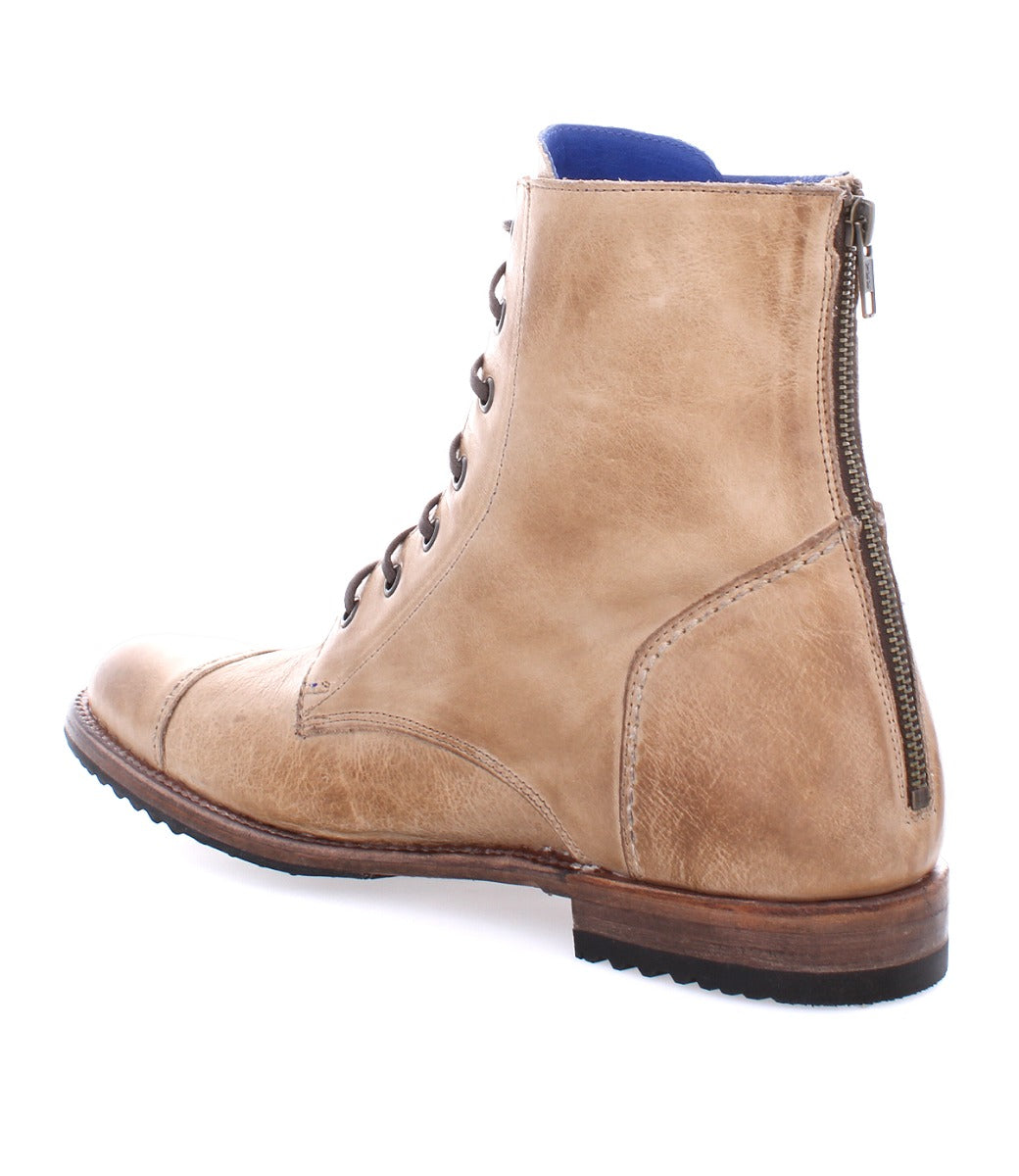 A Protege men's tan boot with a leather sole from Bed Stu.