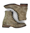A pair of Bed Stu Protege men's boots in tan leather.