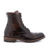 A men's Protege brown leather boot with a lace up closure, made by Bed Stu.