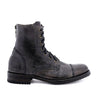 Bed Stu Protege distressed black boots with a leather sole.