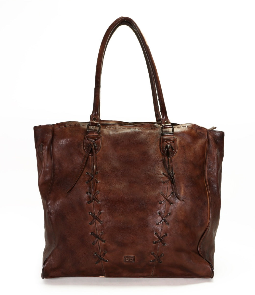 A Rebekah handbag by Bed Stu, made of leather with a strap.