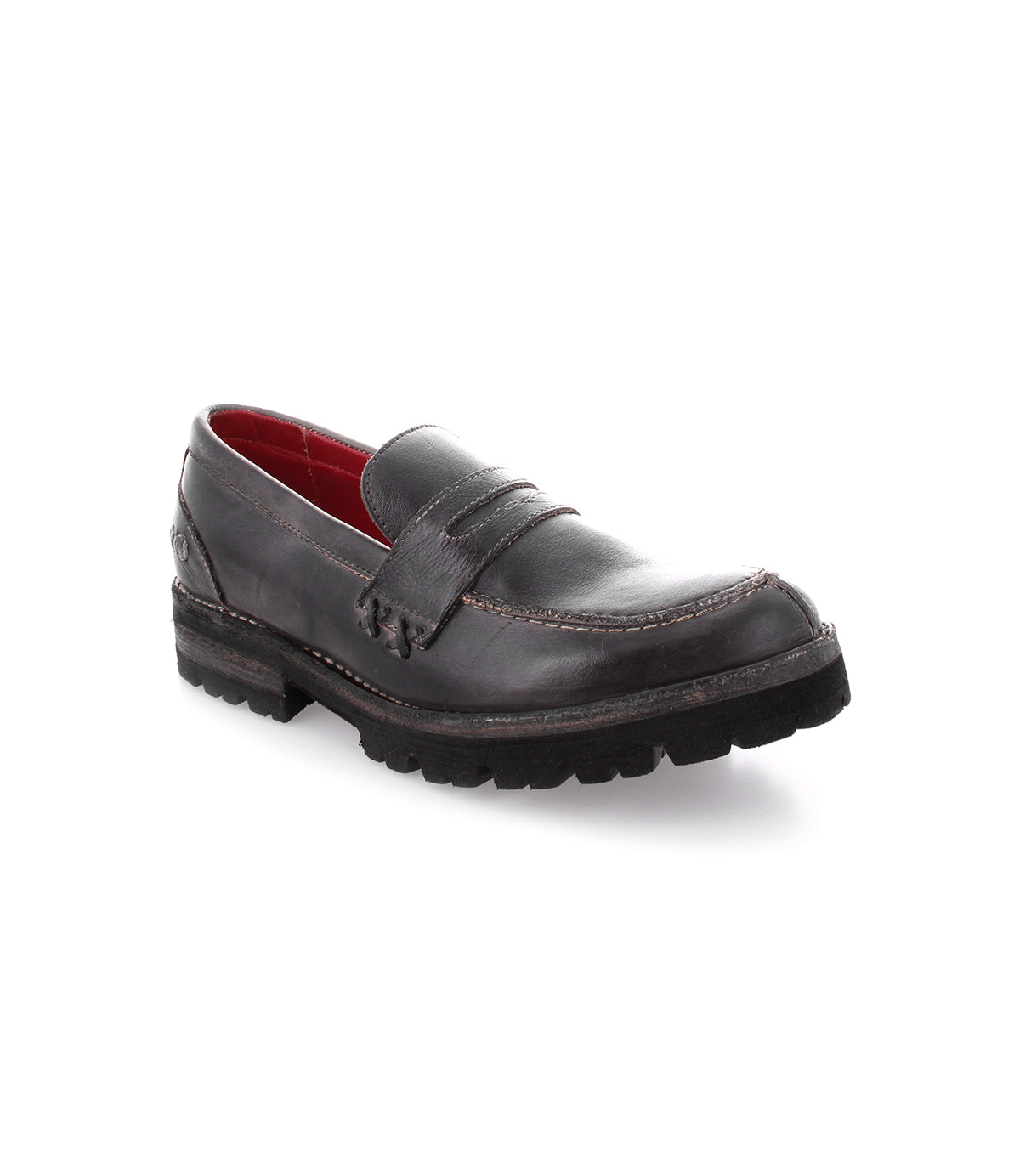 A women's black Reina III loafer with a black sole.