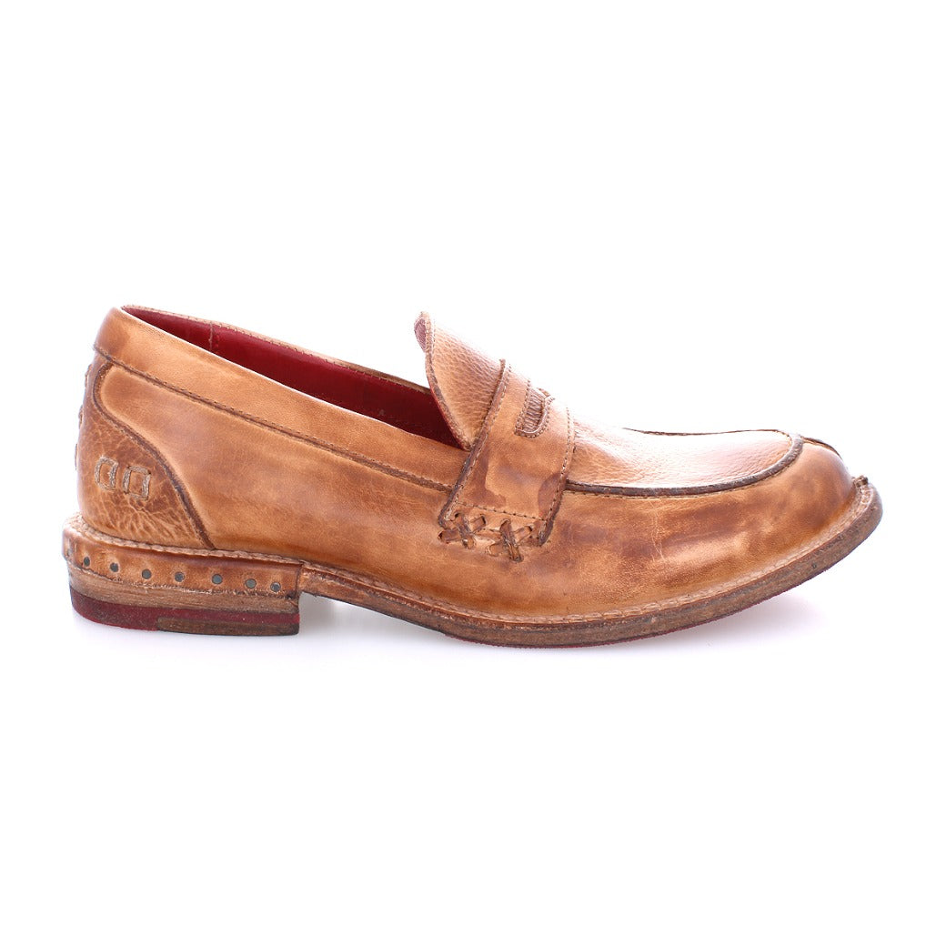 A Reina women's loafer in tan leather by Bed Stu.