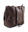 A Bed Stu Renata LTC brown leather tote bag with straps.