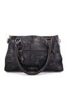 A black pure leather Rockababy handbag by Bed Stu.