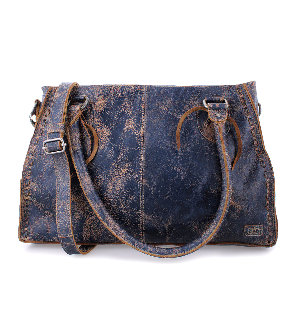 A Rockababy handbag by Bed Stu in cobalt lux color.