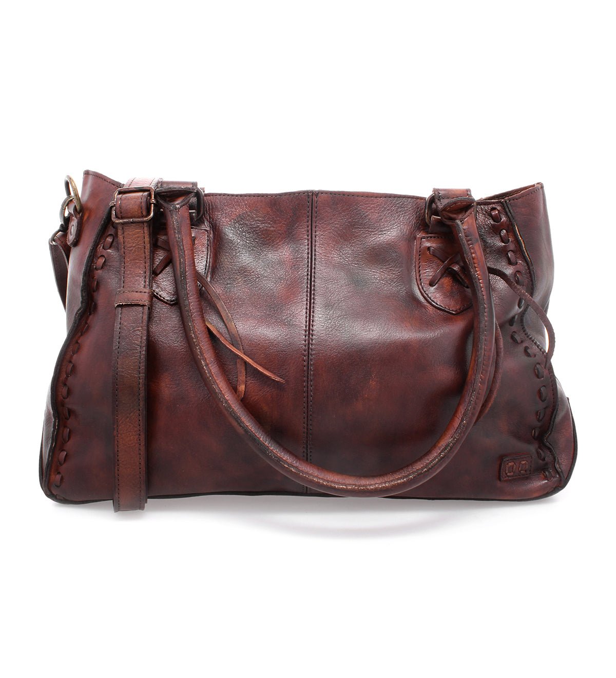 A Rockababy teak leather handbag by Bed Stu.