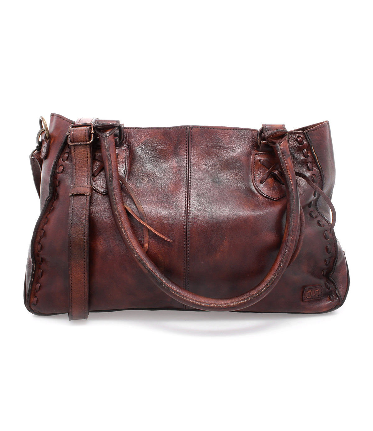 A Rockababy teak leather handbag by Bed Stu.