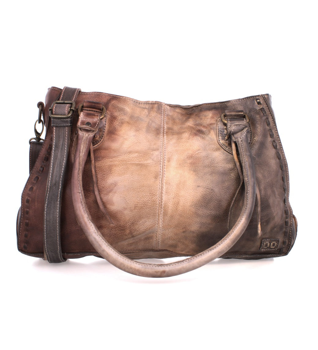 A Rockababy brown leather handbag with a handle from Bed Stu.