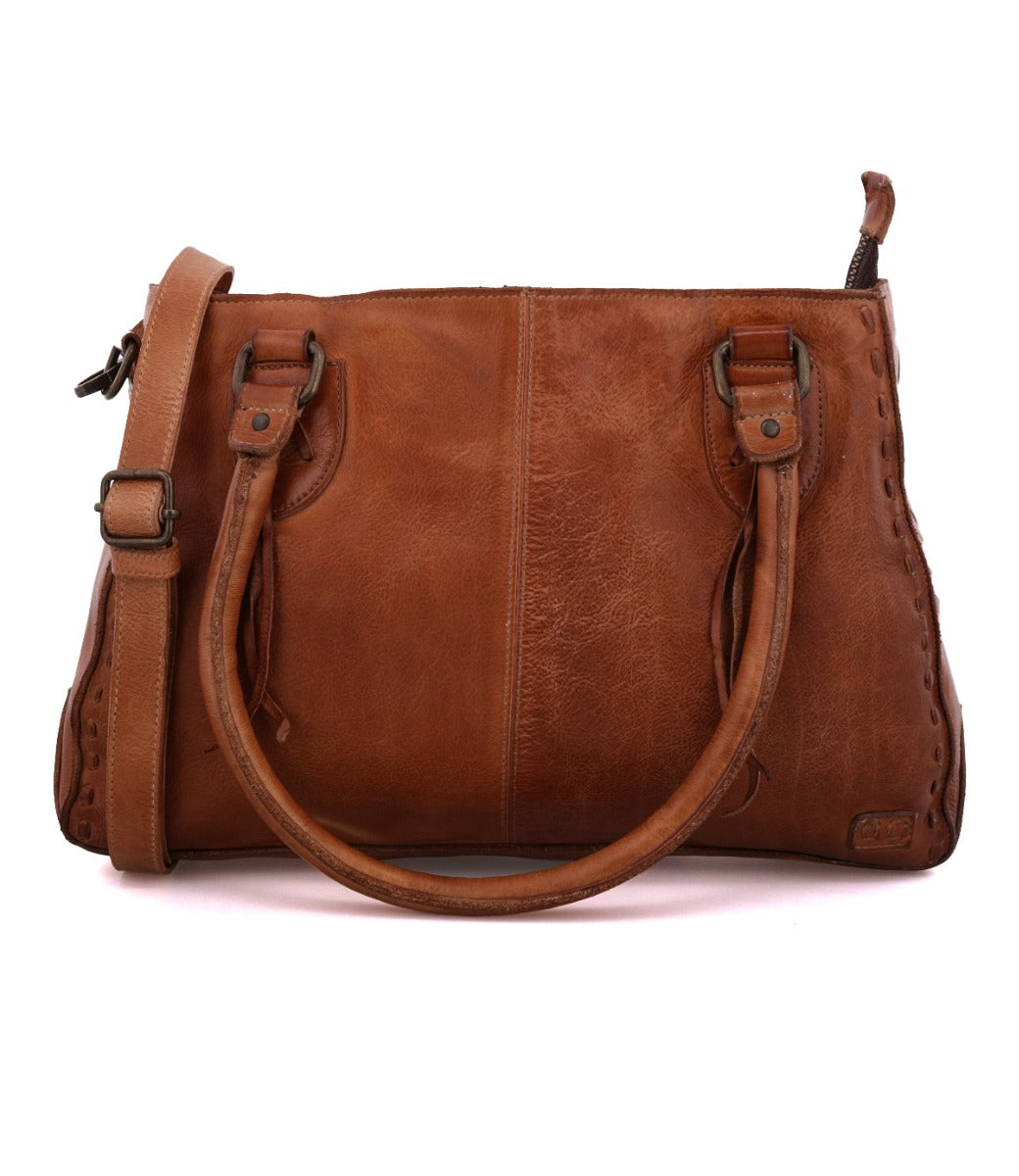 The Rockababy by Bed Stu women's tan leather handbag.