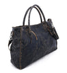 A black Rockaway leather tote bag with Bed Stu leather handles.
