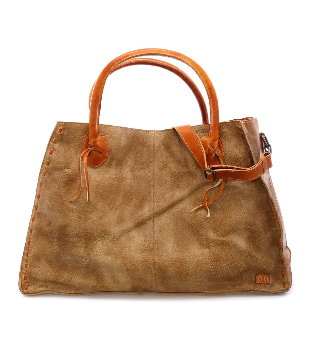A Rockaway leather tote bag with Bed Stu leather handles.