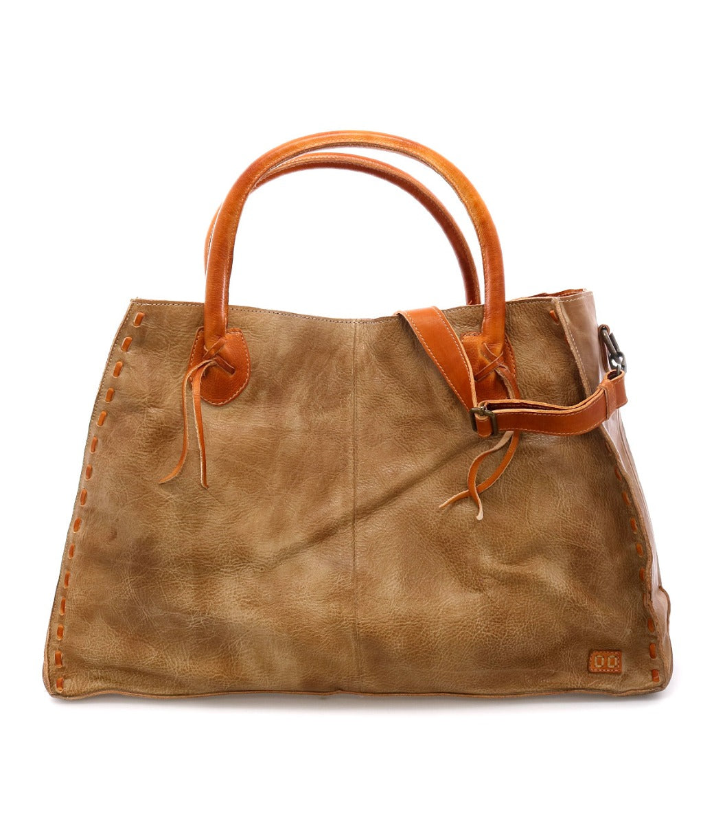 A Rockaway leather tote bag with Bed Stu leather handles.