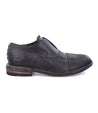 A men's black leather shoe with a leather sole, the Rose by Bed Stu.