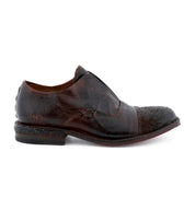 A men's brown leather Bed Stu Rose oxford shoe on a white background.