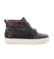 The Rossela by Bed Stu men's black leather high top sneaker.