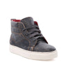 A pair of Bed Stu Rossela men's high top sneakers in dark blue.