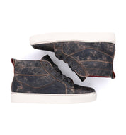 A pair of Bed Stu Rossela black high top sneakers.