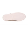 A Rossela shoe with white soles on a white background, by the brand Bed Stu.