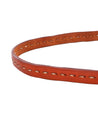 A Ruby by Bed Stu brown leather belt with stitching on it.