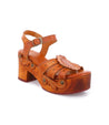 A women's Sabine sandal with a wooden platform by Bed Stu.