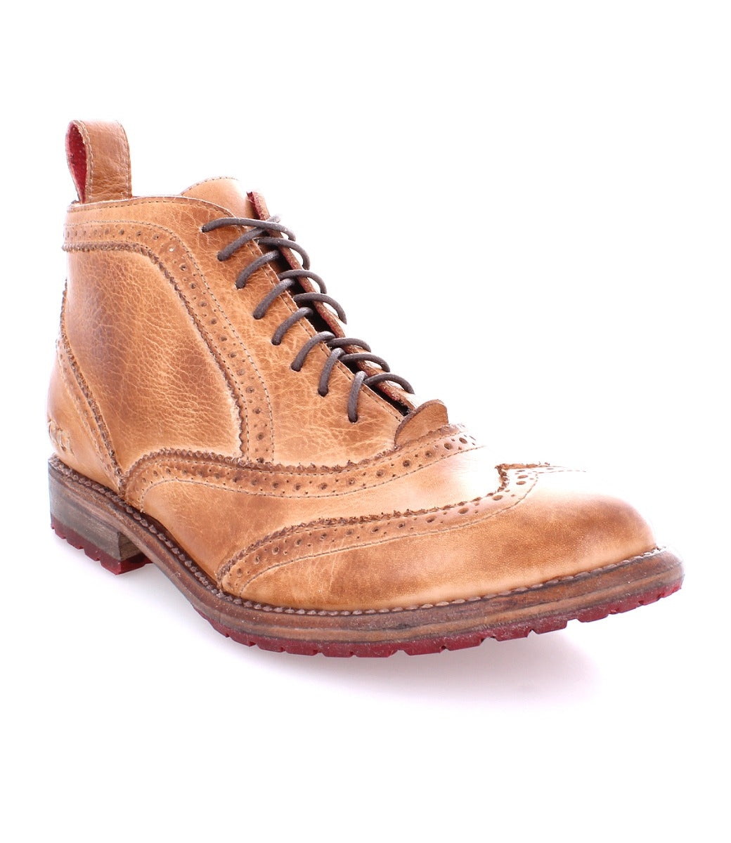 A women's Bed Stu Sally wingtip lace up boot.