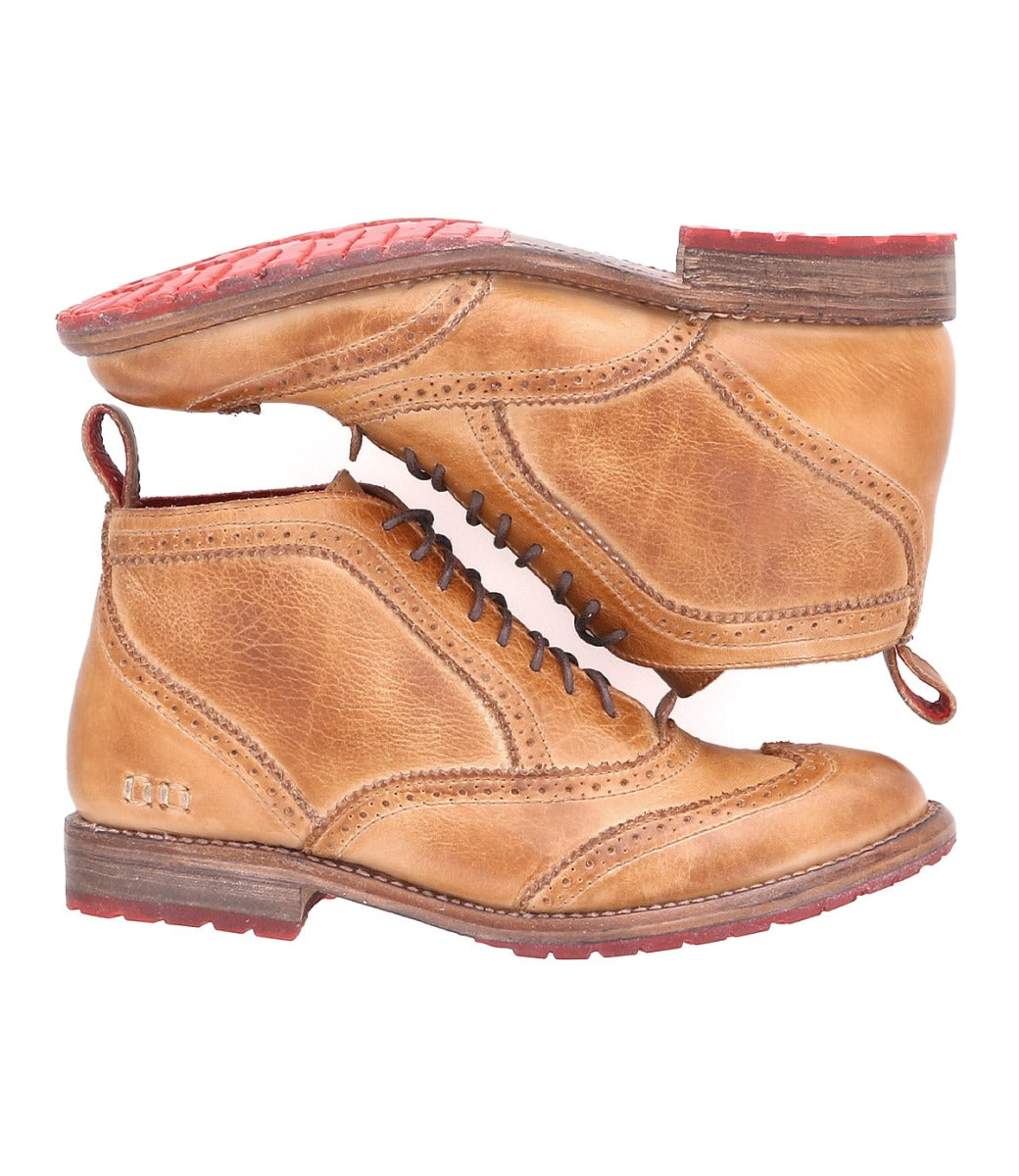 A pair of women's Bed Stu Sally wingtip lace up boot.