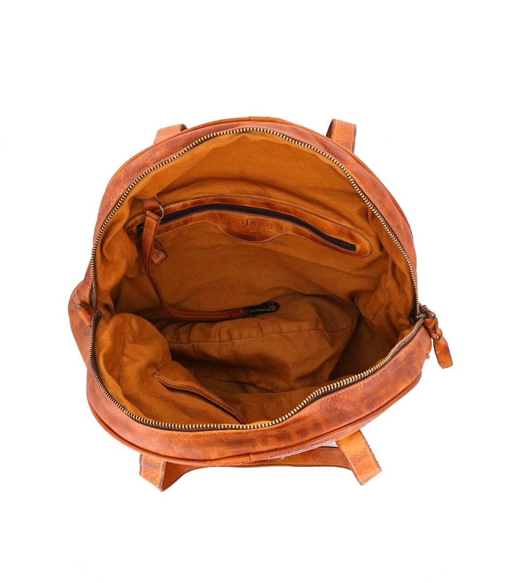 The inside of a Saray leather bag by Bed Stu.